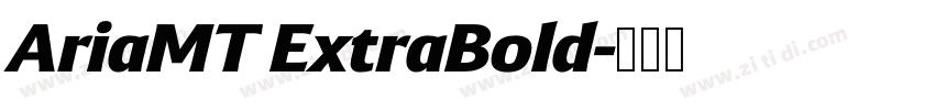 AriaMT ExtraBold字体转换